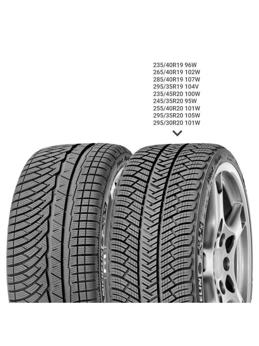 Зимние шины Michelin Pilot Alpin 4 (PA4) 295/30 R20 101W в Москве от 41379  руб.