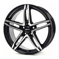 Alutec Ikenu 8x18 5x112 ET38 D66,5 Diamant black front polished