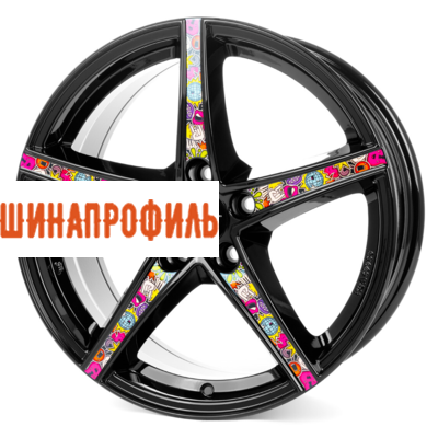 Диски Alutec Alutec Raptr 8x18 5x114,3 ET45 D70,1 Diamond Black With Stickerbomb