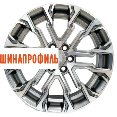 Диски Khomen Wheels Khomen Wheels AZIMUT 2205 (QX80/Patrol) 9x22 6x139,7 ET25 D77,8 Dark Chrome-FP