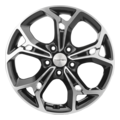 Khomen Wheels KHW1702 (Tiguan) 7x17 5x112 ET40 D57,1 Black-FP