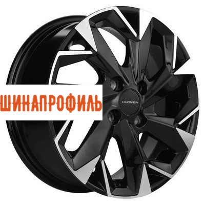 Диски Khomen Wheels Khomen Wheels KHW1402 (Accent/Getz/i20) 5,5x14 4x100 ET38 D67,1 Black-FP