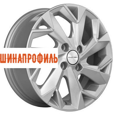 Диски Khomen Wheels Khomen Wheels KHW1402 (Accent/Getz/i20) 5,5x14 4x100 ET38 D67,1 F-Silver