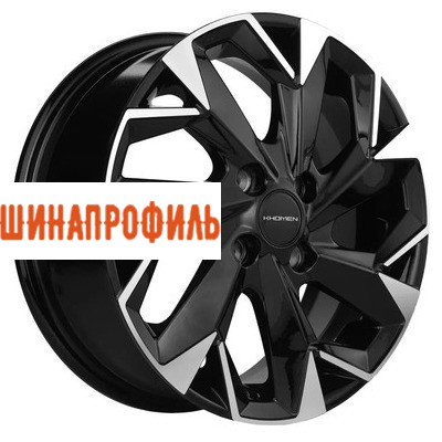 Диски Khomen Wheels Khomen Wheels KHW1402 (Solaris/Rio) 5,5x14 4x100 ET43 D67,1 Black-FP