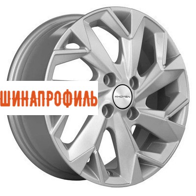 Диски Khomen Wheels Khomen Wheels KHW1402 (Solaris/Rio) 5,5x14 4x100 ET43 D67,1 F-Silver