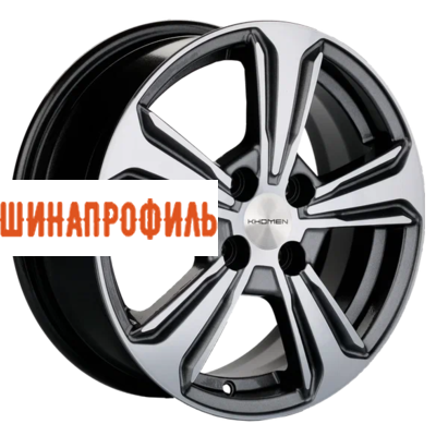 Диски Khomen Wheels Khomen Wheels KHW1502 (Solaris II) 6x15 4x100 ET46 D54,1 G-Silver-FP