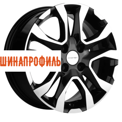 Диски Khomen Wheels Khomen Wheels KHW1503 (XRay) 6x15 4x100 ET40 D60,1 Black-FP