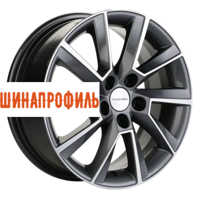 Диски Khomen Wheels Khomen Wheels KHW1507 (Rapid/Fabia) 6x15 5x100 ET38 D57,1 Gray-FP