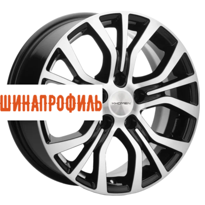 Диски Khomen Wheels Khomen Wheels KHW1608 (Alphard) 6,5x16 5x114,3 ET38 D60,1 Black-FP
