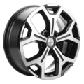Khomen Wheels KHW1710 (Coolray) 6,5x17 5x114,3 ET45 D54,1 Black-FP