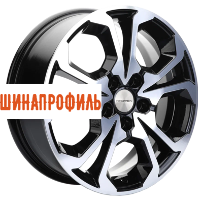 Диски Khomen Wheels Khomen Wheels KHW1711 (Chery tiggo 7pro) 6,5x17 5x108 ET33 D60,1 Black-FP