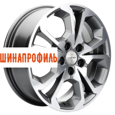 Диски Khomen Wheels Khomen Wheels KHW1711 (Chery tiggo 7pro) 6,5x17 5x108 ET33 D60,1 Gray-FP