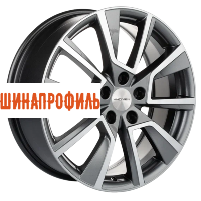 Диски Khomen Wheels Khomen Wheels KHW1802 (Dargo/Jolion) 7x18 5x114,3 ET37 D66,5 Gray-FP
