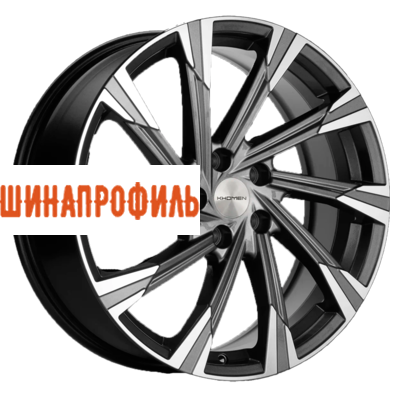 Диски Khomen Wheels Khomen Wheels KHW1901 (RAV4) 7,5x19 5x114,3 ET40 D60,1 Gray-FP