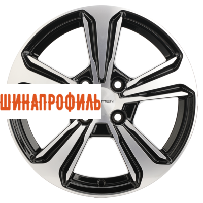 Диски Khomen Wheels Khomen Wheels KHW1502 (Solaris I) 6x15 4x100 ET48 D54,1 Black-FP