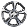 Khomen Wheels KHW1502 (Vesta) 6x15 4x100 ET50 D60,1 G-Silver-FP
