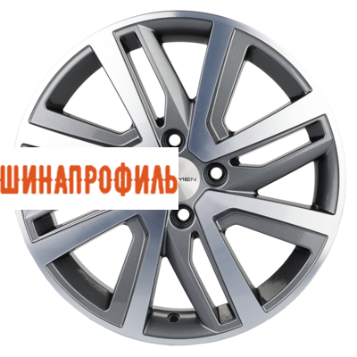 Диски Khomen Wheels Khomen Wheels KHW1609 (Rio I/Solaris I) 6x16 4x100 ET48 D54,1 Gray-FP