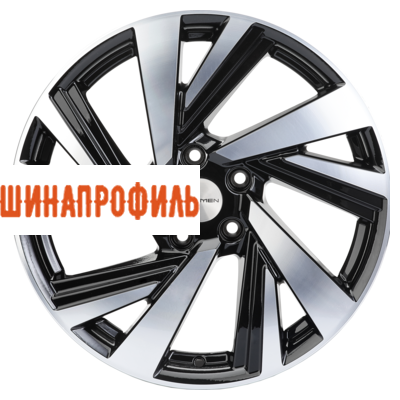Диски Khomen Wheels Khomen Wheels KHW1801 (Teana/X-trail) 7,5x18 5x114,3 ET45 D66,1 Black-FP