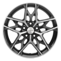 Khomen Wheels KHW1709 (Changan/Geely/Lexus/Toyota) 7x17 5x114,3 ET45 D60,1 Black-FP
