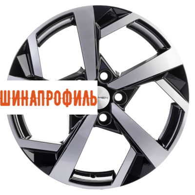 Диски Khomen Wheels Khomen Wheels KHW1712 (A4) 7x17 5x112 ET46 D66,6 Black-FP