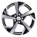 Khomen Wheels KHW1712 (A4) 7x17 5x112 ET46 D66,6 Black-FP