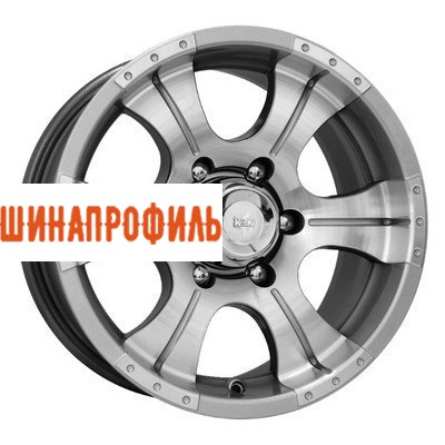 Диски КиК КиК Байконур (КС465) 8x16 6x139,7 ET20 D110,1 Дарк платинум