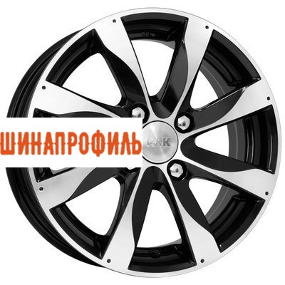 Диски КиК КиК Джемини-оригинал (КС480) 5,5x14 4x100 ET49 D56,6 Алмаз черный