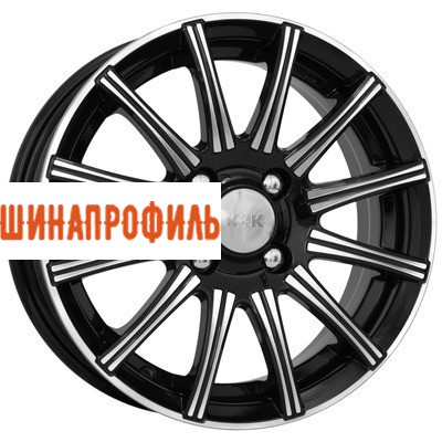 Диски КиК КиК Сиеста (КС477) 5x13 4x100 ET35 D67,1 Алмаз черный