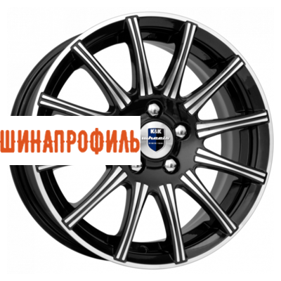 Диски КиК КиК Сиеста (КС474) 6x15 5x100 ET43 D57,1 Алмаз черный