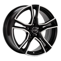 OZ Adrenalina 8x17 5x100 ET35 D68 Matt Black + Diamond Cut