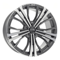 OZ Cortina 10x19 5x112 ET31 D75 Matt Dark Graphite Diamond Cut