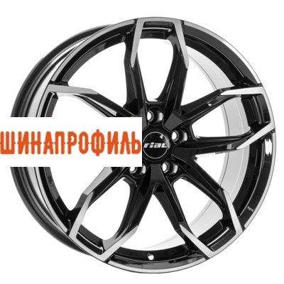 Диски Rial Rial Lucca 6,5x17 4x100 ET49 D54,1 Diamant black front polished