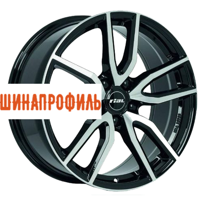 Диски Rial Rial Torino 7,5x17 5x112 ET48 D70,1 Diamant black front polished