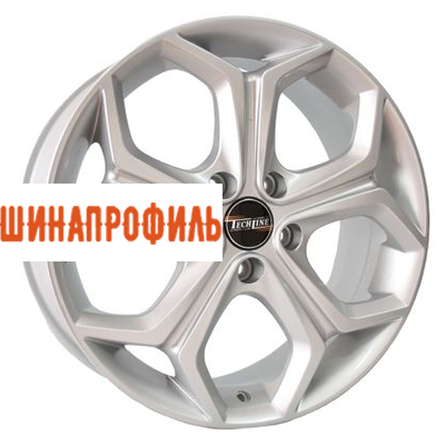 Диски Tech Line Tech Line 733 7x17 5x108 ET48 D63,4 Silver